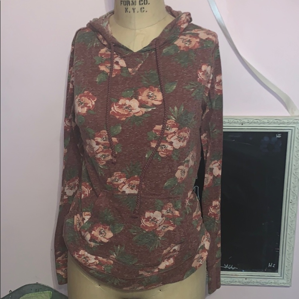 Floral Hooded Shirt